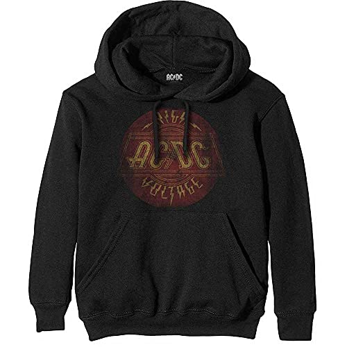 Sweat à capuche AC/DC Vintage High Voltage imprimé rétro pour homme