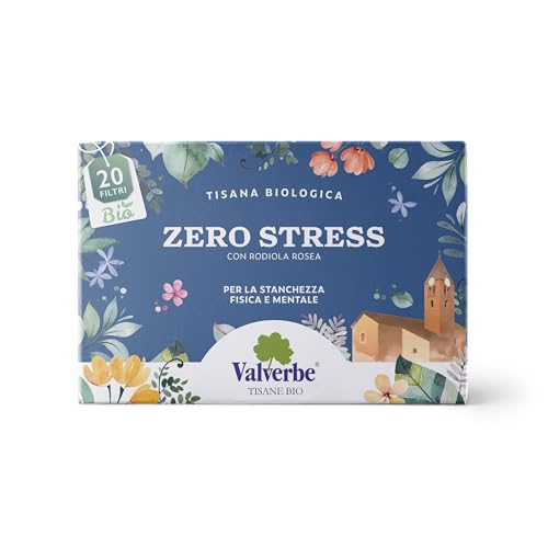 VALVERBE Tisana Zero stress Biologico 20 Filtri - Pacco da 6 - 180 g