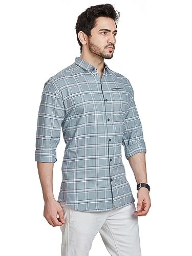 Image of BE ACTIVE Cotton Casual Checks Shirts for Men|| Casual Shirts for Men|| Mens Casual Shirts Full Sleeve