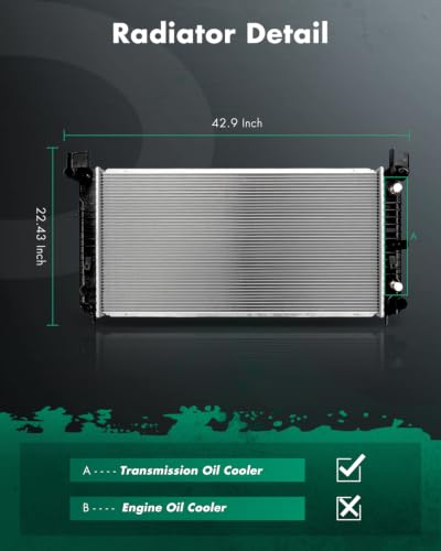 Image of SCITOO Automotive Radiator compatible with Cadillac Chevrolet GMC Hummer
