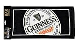 Guinness English Label Bar Towel - Cotton Black Hand Towel