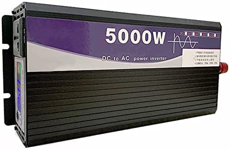 ele ELEOPTION Power Inverter 5000W DC 12V 24V 48V to AC 110V Pure Sine Wave Car Converter Digital Display for Car Home Laptop Truck (24V to 110V)