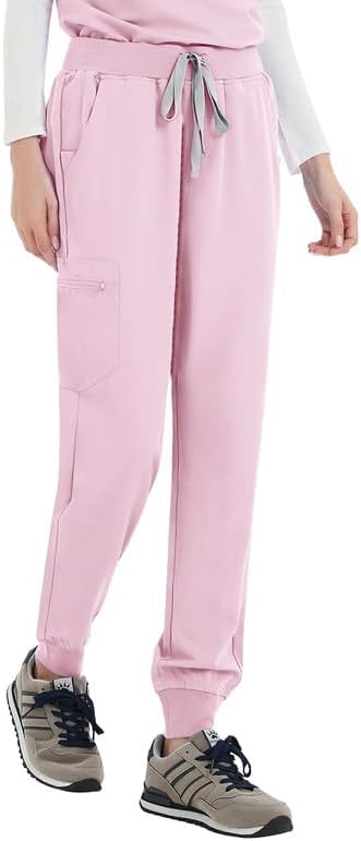 Uniforms World Avant Women's Scrubs Pant—Slim Jogging Pants, Yoga Waistband, 5 Pockets, Anti-Wrinkle