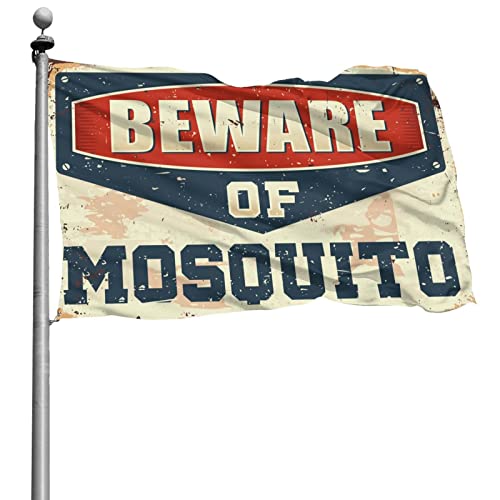 Drapeau de bar grand format Beware of Mosquito 152x244