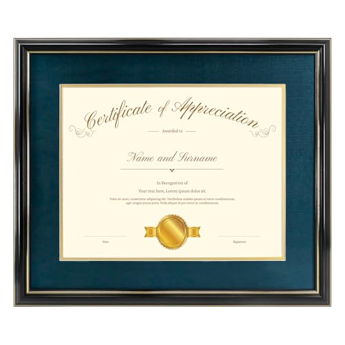 Hodeframe 15x18 Document Frame for 11x14 Diploma/Certificate/Picture