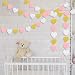 ZERHOK 3pcs Pancartas de Corazones Guirnaldas de Papel de Corazón Banner Colgante...