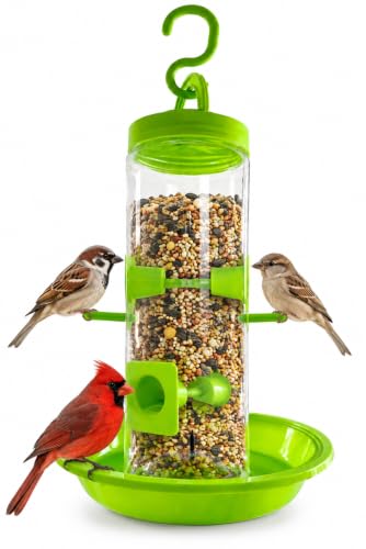Image of Hanging Bird Feeder for Outdoor Garden| Balcony & Terrace | Lime Green