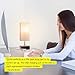 Brightech Grace LED Table & Desk Lamp with USB Port – Compact Bedside Reading Lamp for Bedroom, Living Room, Office - Modern Nightstand Lamp with Soft Ambient Light - Havana Brown