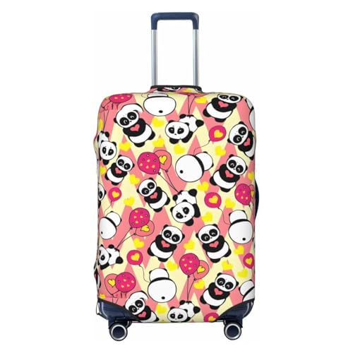 Cute Panda Pattern Luggage Protector,Scratch Travel Suitcase Cover Suitcase Fits 18-32 Inch Luggage