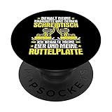 Asphaltbauer Ich Behalte Meine Rüttelplatte Straßenbauer PopSockets mit austauschbarem PopGrip