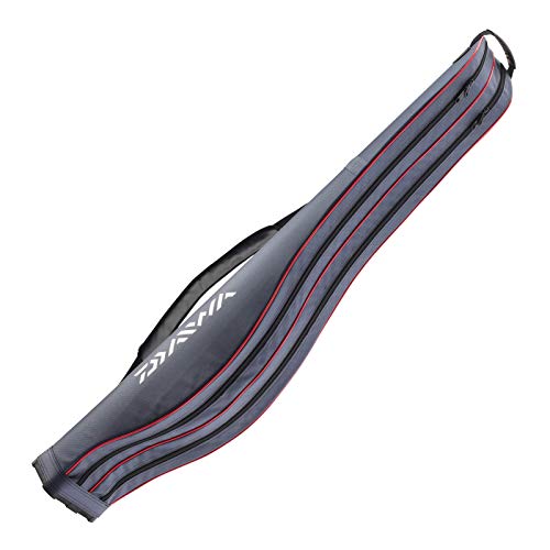 Daiwa - Funda para caña de Pescar (antigolpes, antiséptico), Gris, 145 cm