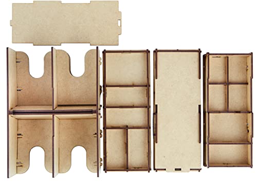 docsmagic.de Organizer Insert for Terraforming Mars: Ares Expedition Box, Light Brown