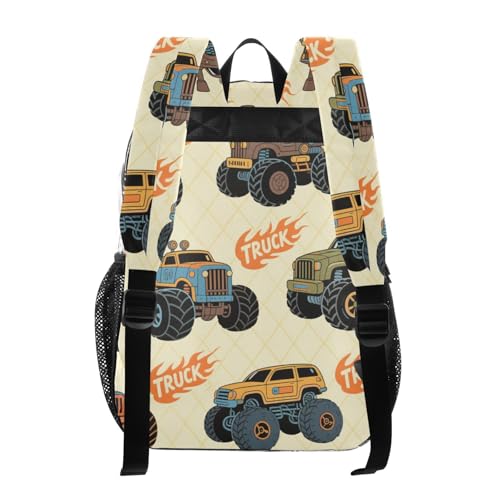 Boy truck Colorful Kids Clear Backpack For School Clear Bookbags For Teens Transparent Seethrough PVC Bag3