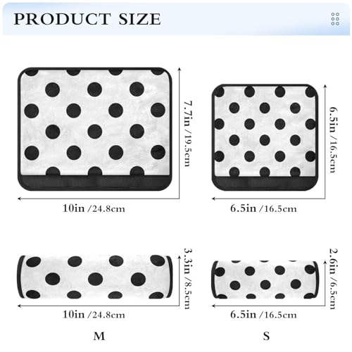 Image of Seat Belt Cover Pad 2 Pcs Soft Seat Strap Cover Cute Protector Support Head Neck Shoulder for Car Seats High Chair Backpack (6.5x6.5in) Polka Dots