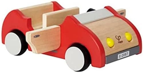 Carro familiar Hape muebles de madera para habitación de casa de muñecas
