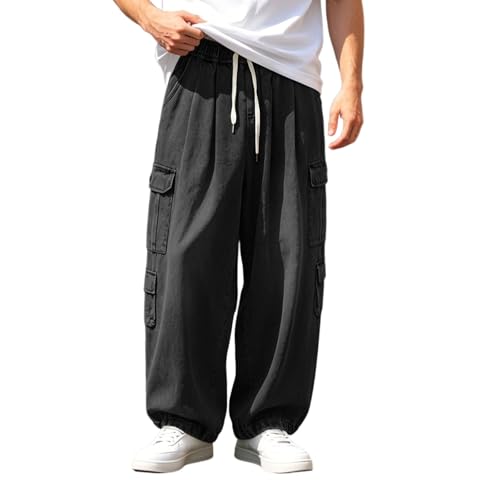 Jogging foot homme slim fit stretch pour bouger sans gêne avec poches cargo