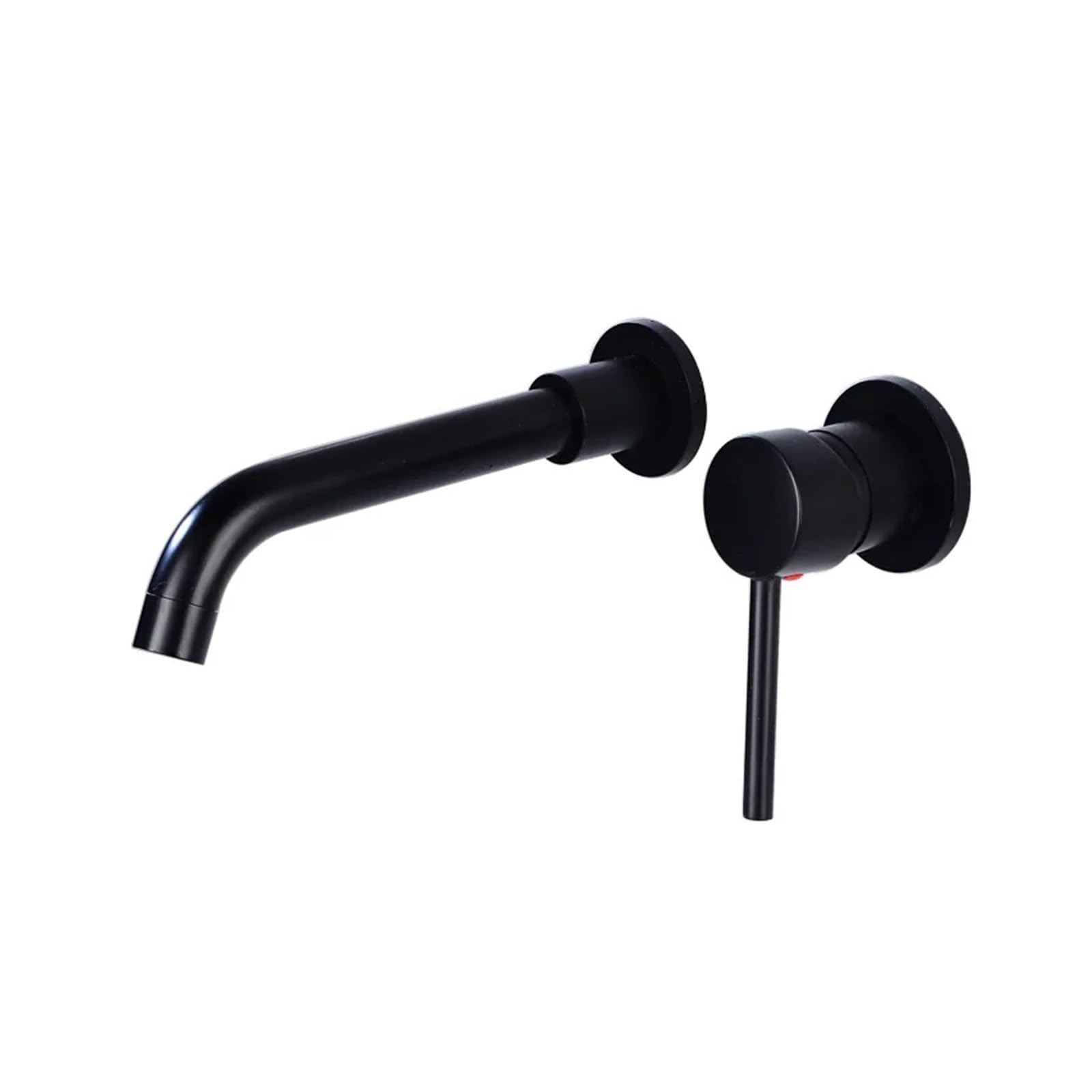 Jybnbbe As Shown Black Brass Wall Mounted Bathroom Basin Faucet Wall Sink Swivel Spout Bathtub Mixer Tap Crane Bronze Finished,Easy Install