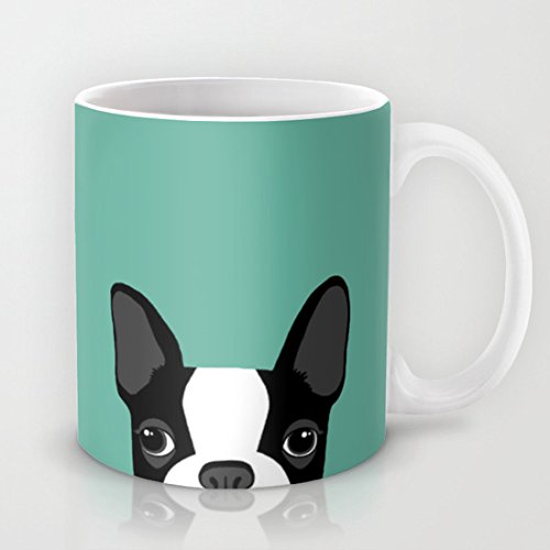 Boston Terrier Coffee or Tea Mug Ceramic Mug Printed Mug Funny C Handle Cup 11 Oz. Mug