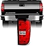 AKKON For Chevy Silverado 1500 2500 HD 3500 HD GMC Sierra 3500 HD Pickup Truck Red Clear Passenger Right Tail Light Replacement