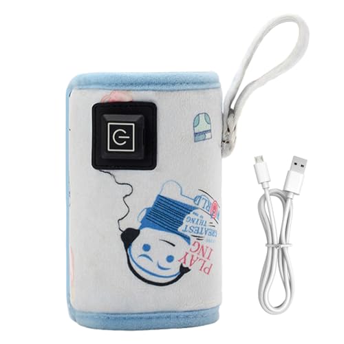 Scaldalatte portatile - Riscaldatore per l'allattamento del bambino, Custodia termica ricaricabile tramite USB, Copri biberon, Strumento per la cura del viaggio | Accessorio per la nutrizione infantil
