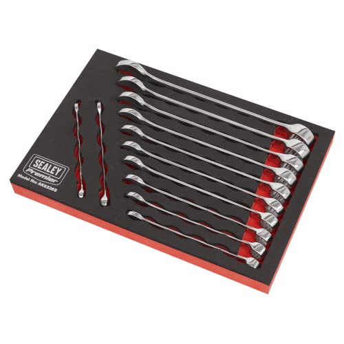 Sealey Premier Combination Spanner Set 12pc - Metric - AK63265, Chrome - Image 2