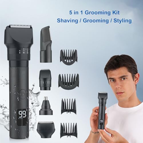 Kit de tondeuse à cheveux pour hommes Luocute multifonction rechargeable par USB