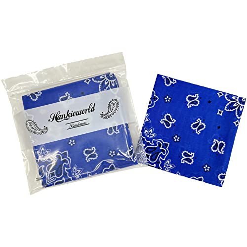 Image of Single Pack Bandanas 60s Premium Cotton Soft Thin Handfeel Large Handkerchief for Men and Women