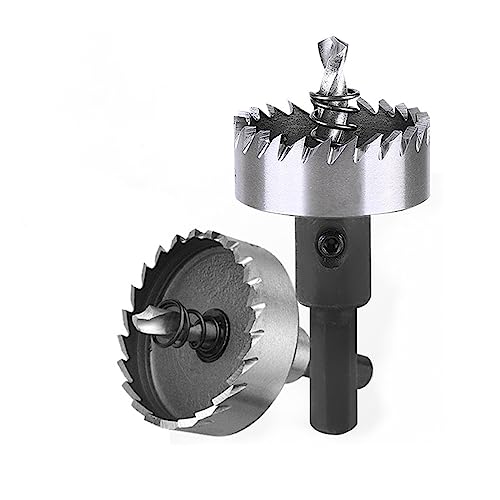 HSS Carbide Hole Saw 19mm-100mm - Carbide Hole Cutter Wiht Hex Shank Drill Bit Adapter for Wood Cornhole Boards Plastic Drywall Metal Sheet,22.5mm