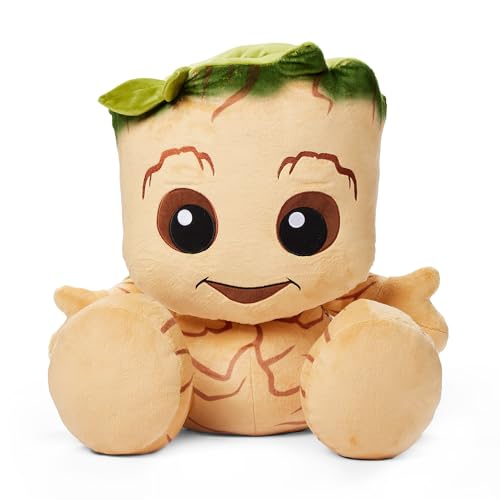Disney Store Official, Guardianes de la Galaxia, Groot, Peluche Big Feet, 38 cm/15 '', Peluche superhéroe de Marvel, Apto para Todas Las Edades