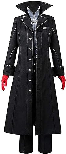 Lixinya Akira Kurusu   Disfraz de anime, Halloween, carnaval, fiesta, Halloween, cosplay, juego de disfraz para hombre (XL, negro)