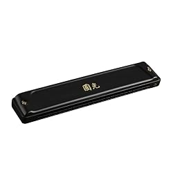 Harmonica Vibrato harmonica Zodiac harpe 24 trous orgue professionnel instrument clé C noir - Les Beatles, Paul McCartney, John Lennon, RIngo Starr, George Harrison Harmonica Vibrato harmonica Zodiac harpe 24 trous orgue professionnel instrument clé C noir – Image 2