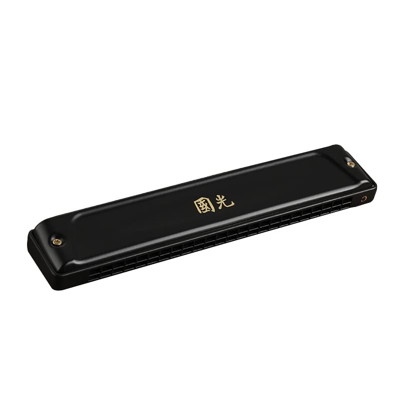 Harmonica Vibrato harmonica Zodiac harpe 24 trous orgue professionnel instrument clé C noir - Les Beatles, Paul McCartney, John Lennon, RIngo Starr, George Harrison Harmonica Vibrato harmonica Zodiac harpe 24 trous orgue professionnel instrument clé C noir – Image 3