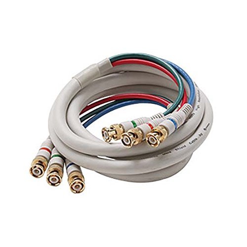 6' FT BNC Cable 3 Male Ends Each End Double Shielded R/G/B Component