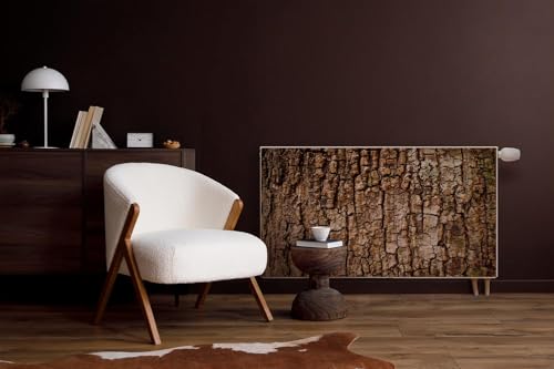 Cubierta magnética para radiador 110x60 cm protector de polvo textura corteza 3