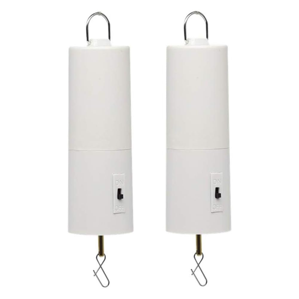 Wisyurt White Wind Spinner Motor Battery Operated For Hanging Display Yard Wind Spinners Outdoor Sculptures 2 Pack