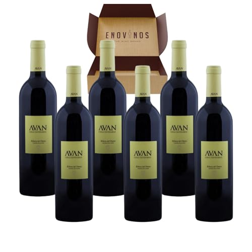 Vino Avan Cepas Centenarias - x6 Botellas Vino Tinto Ribera del Duero Envejecido 18 Meses 100% Tinta del País 75 cl - Mejor Selección ENOVINOS