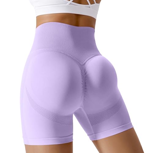 Zilams Mallas Short Deportivo Mujer Verano Pantalones Yoga Mujer de Cintura Alta Push up Short Deporte para Running Fitness Mallas Ciclista Leggins