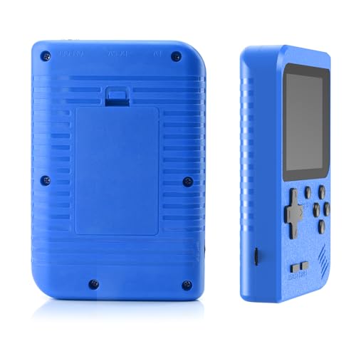 Handheld Spielkonsole, Retro Handheld Konsole Mit 500 Klassischen Fc Spielen, 3' LCD-Bildschirm, Retro Game Console Für Zwei Spieler Spiele Und Tv-Ausgang, Kinder Und Erwachsene (Blau)