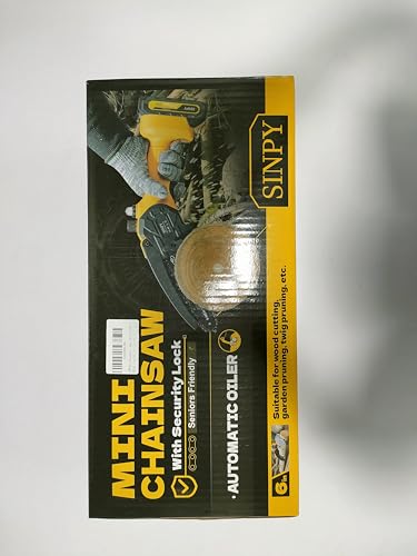 SINPY Mini Chainsaw Cordless, 6 Inch Electric Power Chain Saw with 2 Batteries & 2 Chains, Small Chainsaw with Safety Lock for Tree Trimming, Garden, Wood Cutting Gift for Men Dad Husband Fathers 2025 8 SINPY Mini Chainsaw Cordless, 6 Inch Electric Power Chain Saw with 2 Batteries & 2 Chains, Small Chainsaw with Safety Lock for Tree Trimming, Garden, Wood Cutting Gift for Men Dad Husband Fathers 2025 - Image 8