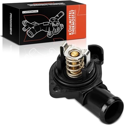Frankberg Engine Coolant thermostat Housing Petrol Compatible with A2 8Z0 Altea 5P1 Cordoba 6L2 Fabia I 6Y2 Golf V 1K1 Golf VI 5K1 Polo 6C1 6R1 9A 9N Replace# 032121111BM