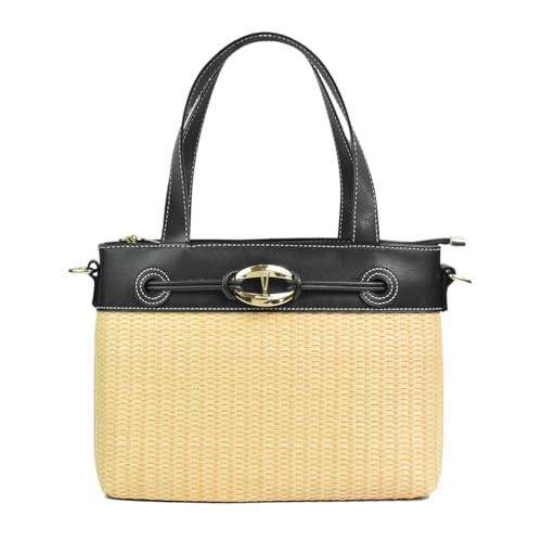 Bolsa Vizzano Tiracolo Napa Croco Feminina Preto Bege