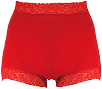 Amazon 赤 レディス１分丈パンティ レース付 M Ll カラー 赤 サイズ M L Ll 価格 M L 1260円 Ll 1365円 赤い下着 赤パンツ ショーツ 通販