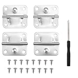 4pcs Stainless Steel Cooler Hinges Replacement for Coleman, Ice Chest Freezer Hinge Repair Kit Cooler Hinges with Screwdriver & 16 Screws Fits 5235 5250 5286b 6262 6270 Most Models Parts Accessories