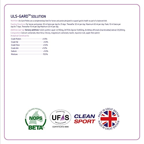 Equine America uls Gard Lösung | Premium bereit, Pferde- und Pony Nahrungsergänzungsmittel zu verwenden Für Verdauung Gesundheit | 5 Liter