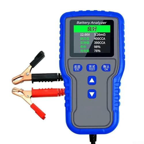 12V 24V Car Battery Load Tester with Digital Display for AGM EFB -Acid Batteries, Vehicle Motorcycle Boat Battery Analyzer with