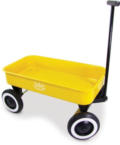 Spielzeug für draussen Kultiger Bollerwagen aus Metall, gelb, vilac