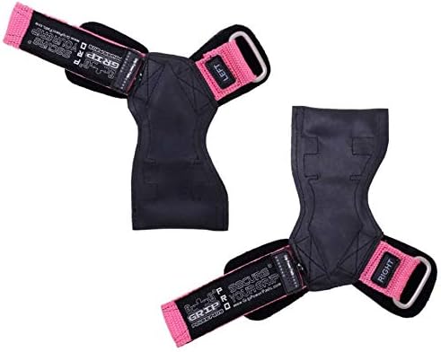Miniatura 4 de Lifting Grips PRO - Guantes de peso resistentes, correas de gimnasia alternativas a los ganchos de potencia, peso muerto, ajustable, de neopreno,