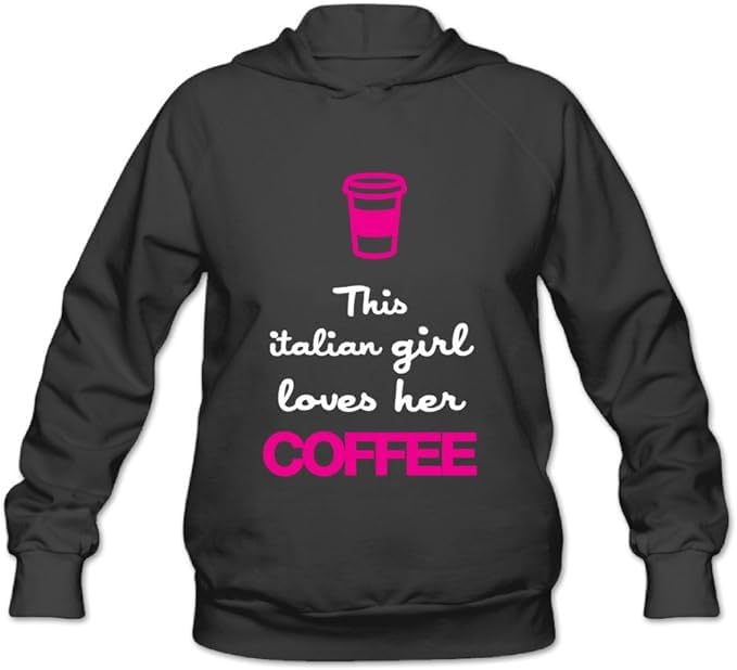 This Italian Girl Loves Her Coffee Women's Hooded Sweatshirt
