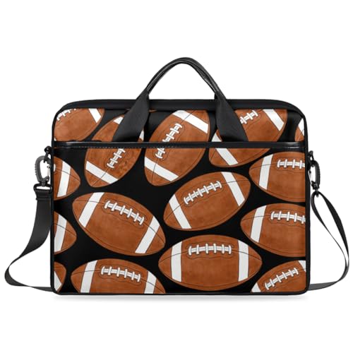Bolso Maletín para Laptop Football 14-15 Pulgadas Negro y Marrón miniatura 7