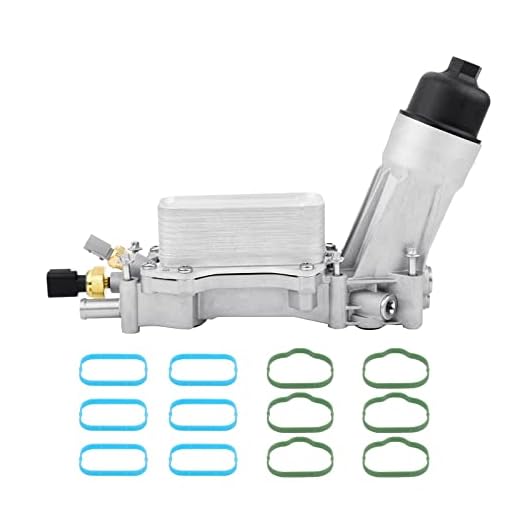 926-876 926-959 Aluminum Engine Oil Cooler And Oil Filter Housing Adapter,Compatible With 2011-2016 Chrysler 200 300, Dodge Charger, Grand Cherokee, Wrangler 3.6L V6 Engine,Replaces# 68105583AF